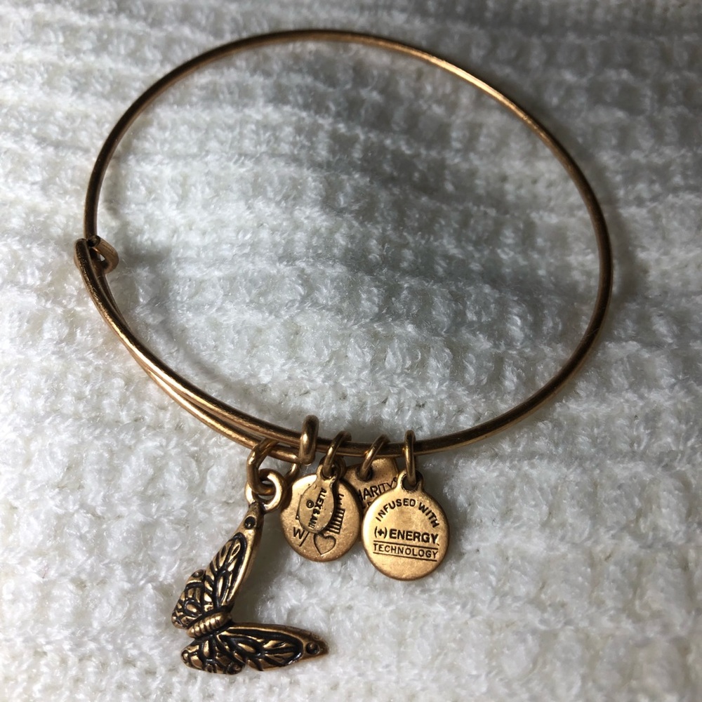 Alex and Ani butterfly bracelet